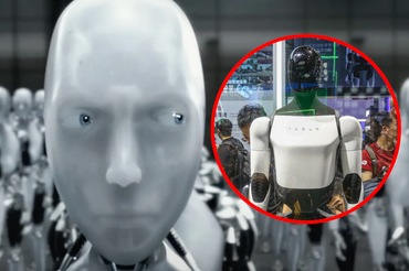 Ja robot - kadr z filmu, robot Tesla Optimus