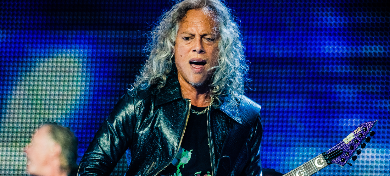 Kirk Hammett podczas koncertu