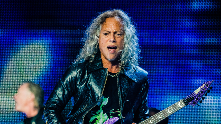 Kirk Hammett podczas koncertu