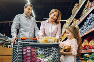 Rodzina na zakupach - materiał poglądowy