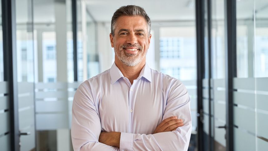 Dumny mężczyna - materiał poglądowy