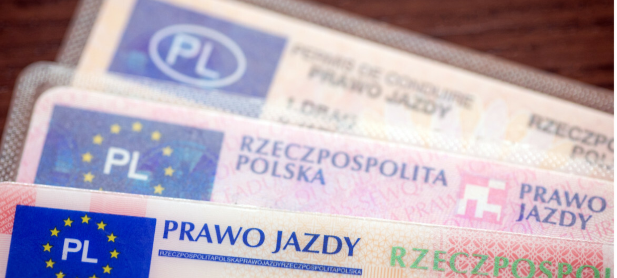 Prawo jazdy - materiał poglądowy