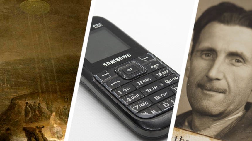Chrzest Chrystua, telefon Samun, George Orwell - materiały poglądowe