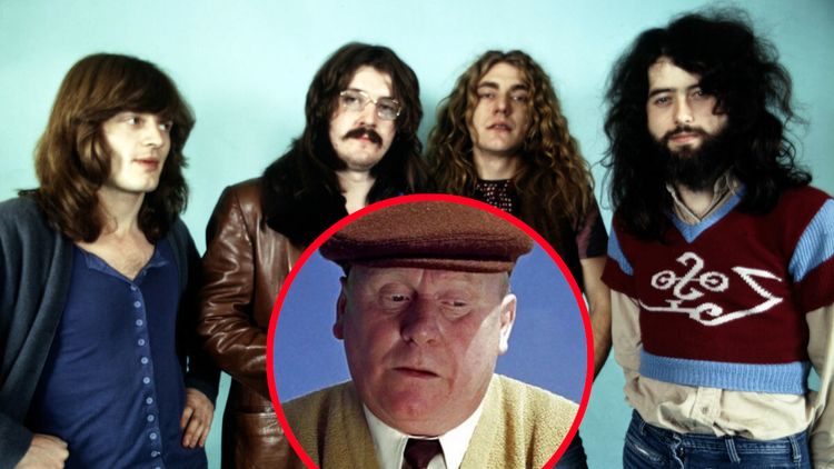 Led Zeppelin, Gert Fröbe - kadr z filmu Goldfinger