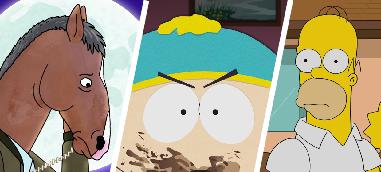 BoJack Horseman, South Park, The Simpsons