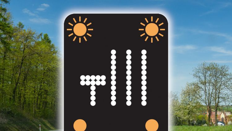 UK traffic sign 6006.7 - materiał poglądowy