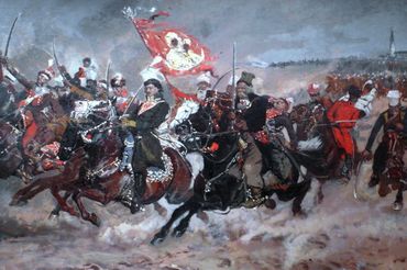 Kazimierz Pułaski pod Częstochową - obraz Józefa Chełmońskiego