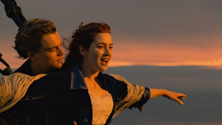 Titanic - Leonardo DiCaprio, Kate Winslet - kadr z filmu