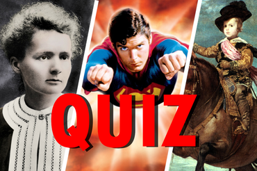Maria Skłodowska-Curie, Superman II - kadr z filmu, książę Baltazar Karol na koniu - Diego Velasquez
