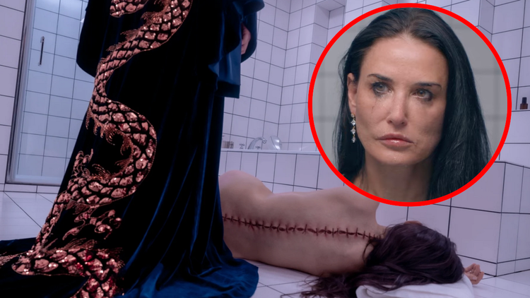Demi Moore - Substancja - kadr z filmu