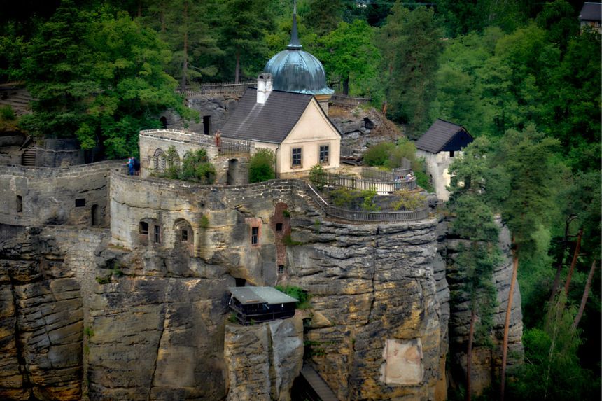 Czechy Skalny Zamek Sloup Rock Castle 