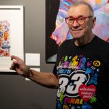 Jerzy Owsiak - prace na aukcji DESA Unicum w ramach 33. WOŚP