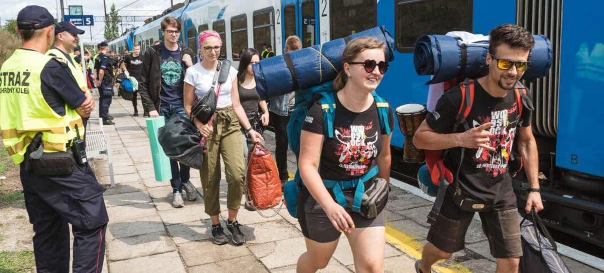 Pol'and'Rock Festival Dworzec kolejowy PKP - materiał poglądowy 