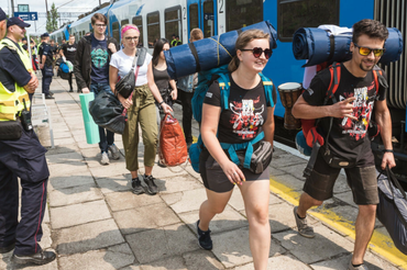 Pol'and'Rock Festival Dworzec kolejowy PKP - materiał poglądowy 