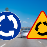 Znaki drogowe C-12 i A-8