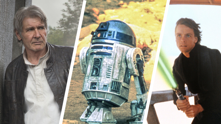 Gwiezdne Wojny Przebudzenie mocy, Mroczne widmo, Powrót Jedi - kadry z filmów