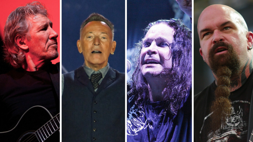 Pink Floyd, Bruce Springsteen, Black Sabbath, Slayer