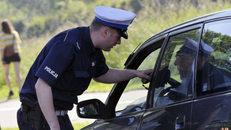 Kontrola policji - materiał poglądowy 