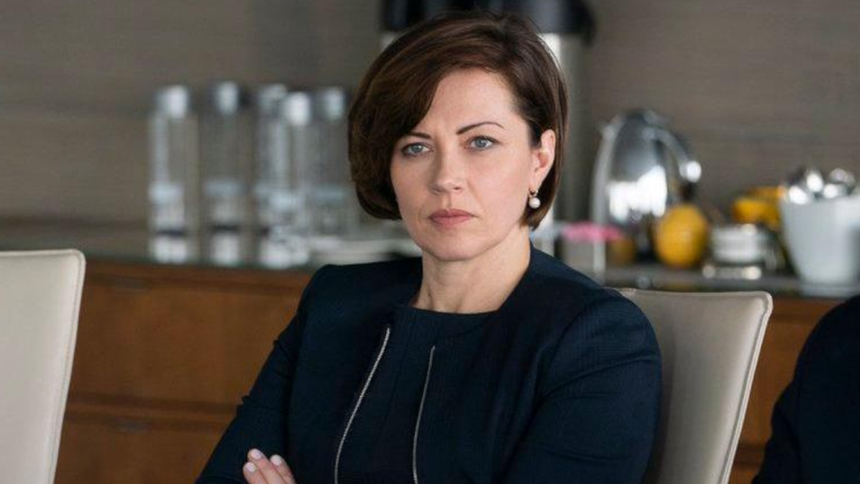 Dagmara Dominczyk - Sukcesja - kadr z serialu HBO