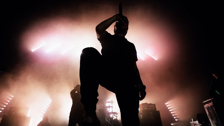 Wokalista rockowego zespołu