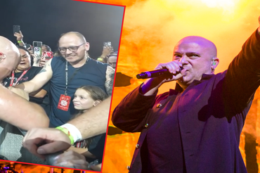 David Draiman uspokaja dziewczynkę