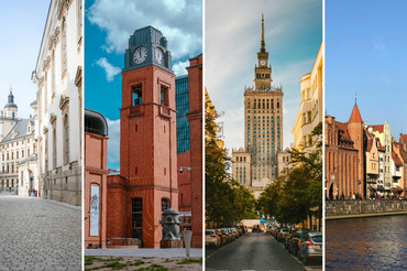 Wrocław, Poznań, Warszawa, Gdańsk