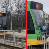 Trainsurfing - młodzież w Poznaniu 