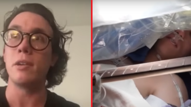 Grał na gitarze podczas operacji