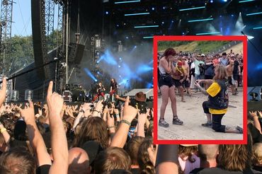 Oświadczyny na metalowym koncercie