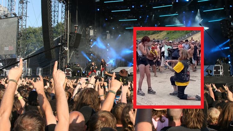 Oświadczyny na metalowym koncercie
