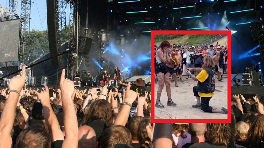 Oświadczyny na metalowym koncercie