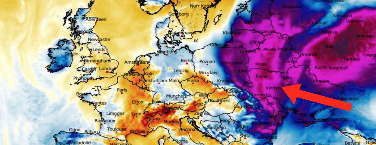 Anomalia temperatury mierzona na wysokości 2 m nad powierzchnią gruntu