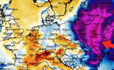 Anomalia temperatury mierzona na wysokości 2 m nad powierzchnią gruntu