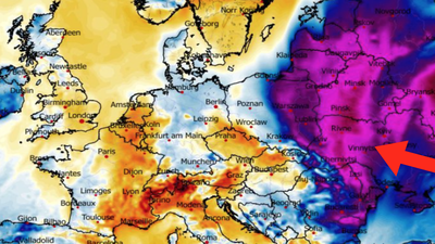Anomalia temperatury mierzona na wysokości 2 m nad powierzchnią gruntu