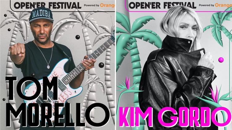 Kim Gordon i Tom Morello na Open'er Festival