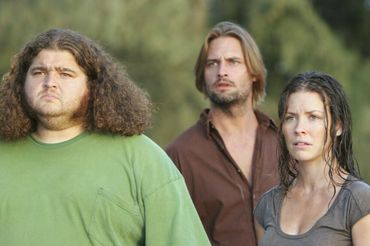 Lost - Jorge Garcia, Josh Holloway, Evangeline Lilly- kadr z serialu
