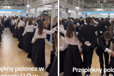 Amerykanie zachwyceni studniówkowym polonezem