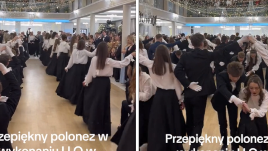 Amerykanie zachwyceni studniówkowym polonezem
