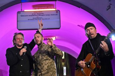 U2 w kijowskim metrze