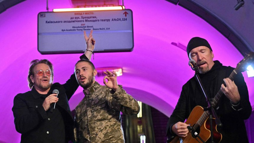 U2 w kijowskim metrze