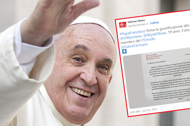 Papież Franciszek usprawiedliwił studentowi nieobecność podczas zajęć