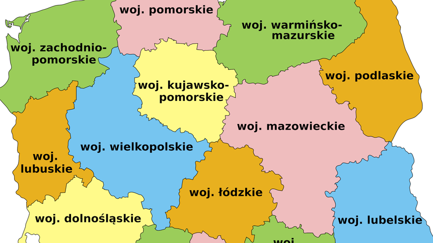 Quiz geograficzny - stolice poszczególnych województw
