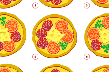 Test na inteligencję - znajdź pizze