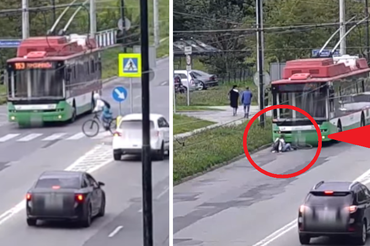 Rowerzystka wjechała pod autobus