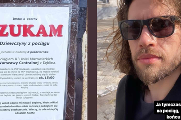 Mężczyzna poszukuje dziewczyny z pociągu