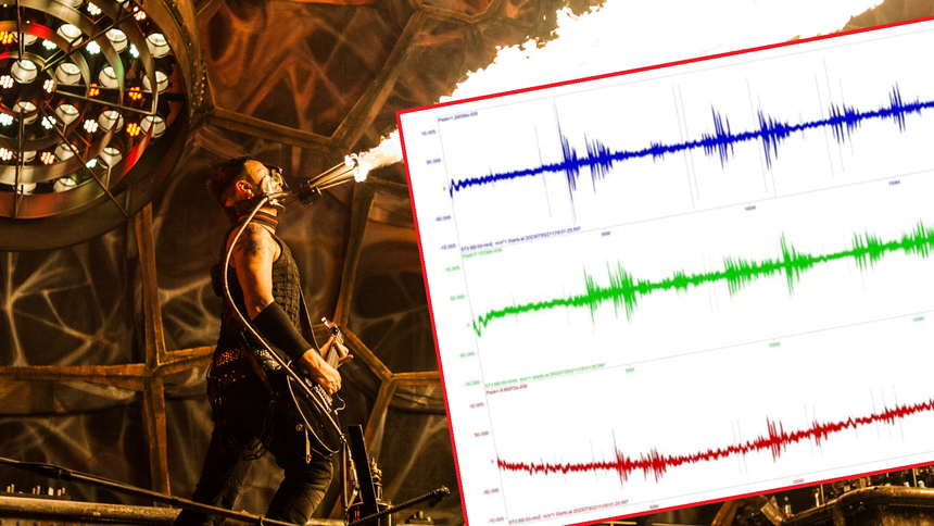 Rammstein, analiza sejsmograficzna