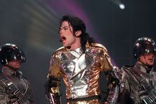 Michael Jackson w trakcie koncertu