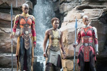 Danai Gurira, Lupita Nyong'o, Florence Kasumba - Black Panther - kadr z filmu Marvela