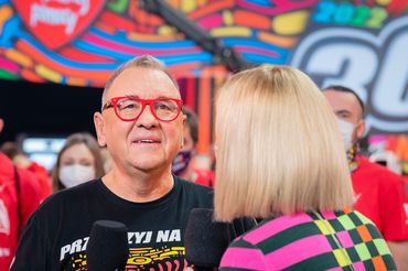 Jurek Owsiak podczas 30. finału WOŚP