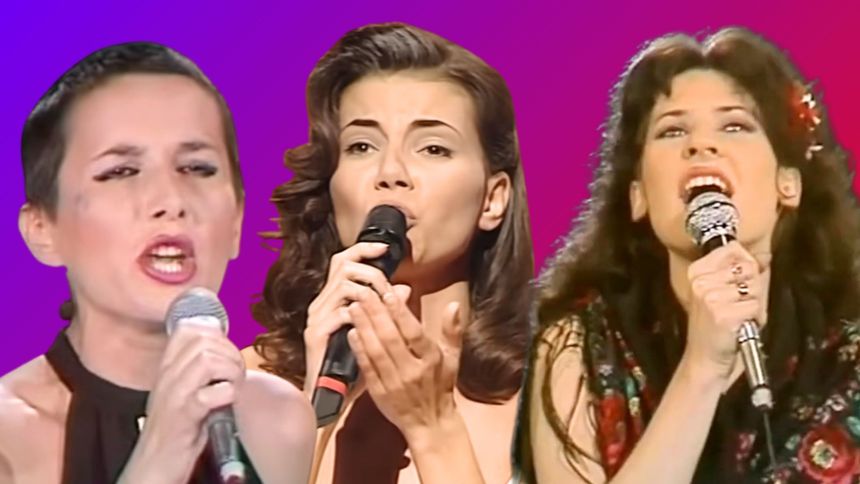 Kora, Edyta Górniak i Beata Kozidak na kadrach z występów scenicznych